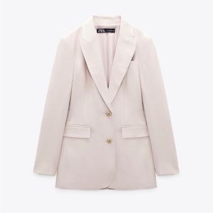 Zara Fitted Straight Cut Blazer